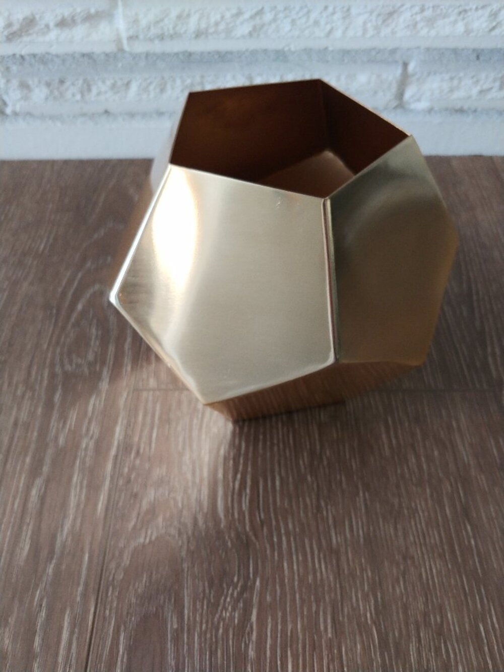 LC Lauren Conrad Gold Metal Vase
